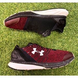 Under Armour Charged Bandit Womens 8.5 Running Shoes Red Black Athletic Sneakers